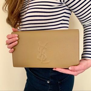 Yves Saint Laurent Beige Clutch